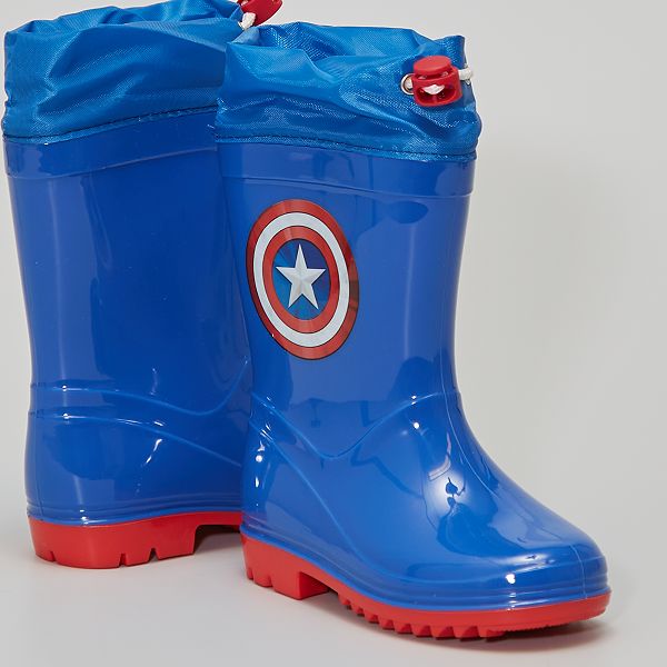 Botas de agua 'Capitán América' Niño 3-12 años - azul - Kiabi - 15,00€