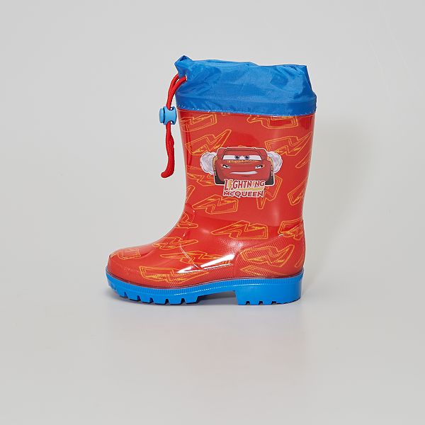 Botas de agua 'Cars' Niño 3-12 años - rojo - Kiabi - 17,00€