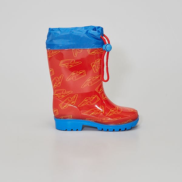 Botas de agua 'Cars' Niño 3-12 años - rojo - Kiabi - 17,00€