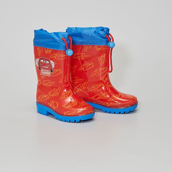 Botas de agua 'Cars' Niño 3-12 años - rojo - Kiabi - 17,00€