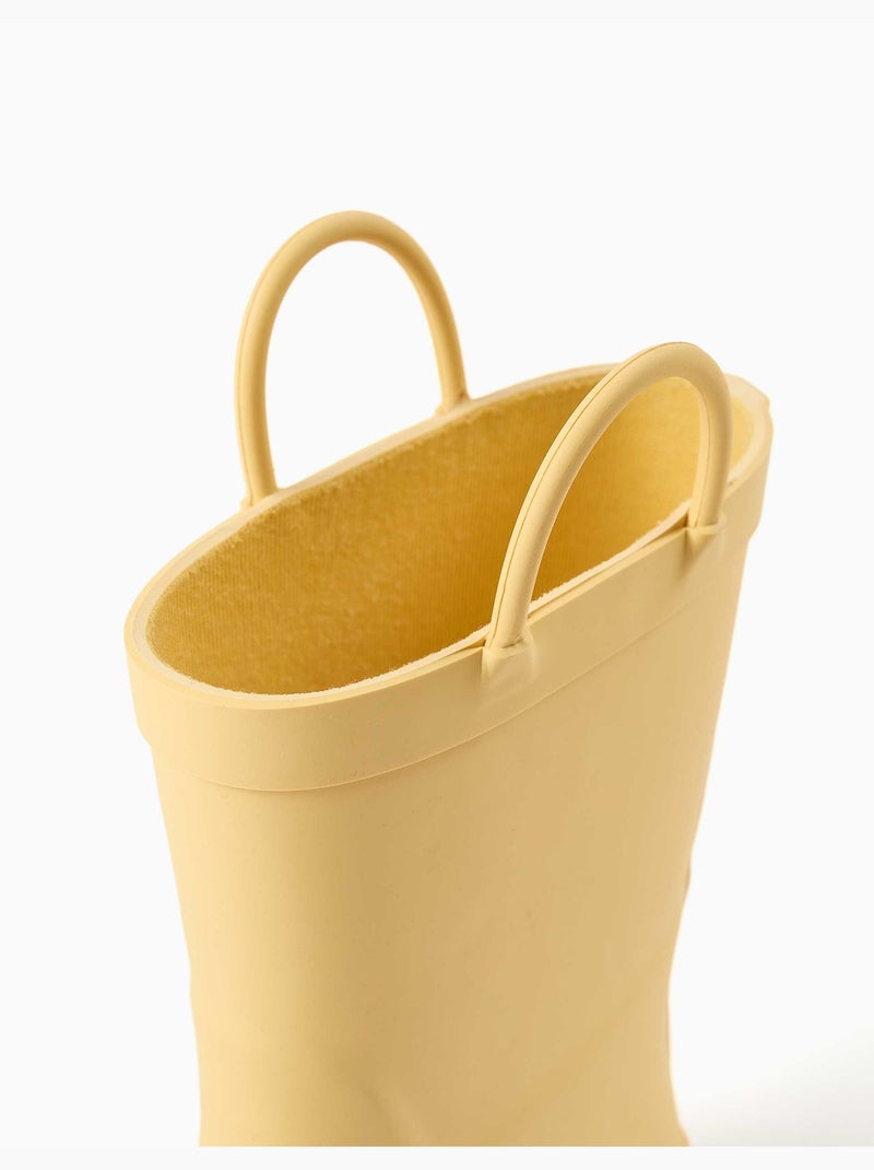 Botas de agua con asas Amarillo - Kiabi