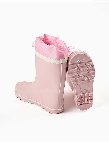 Botas de agua con estampado de stitch y cierre de cordón