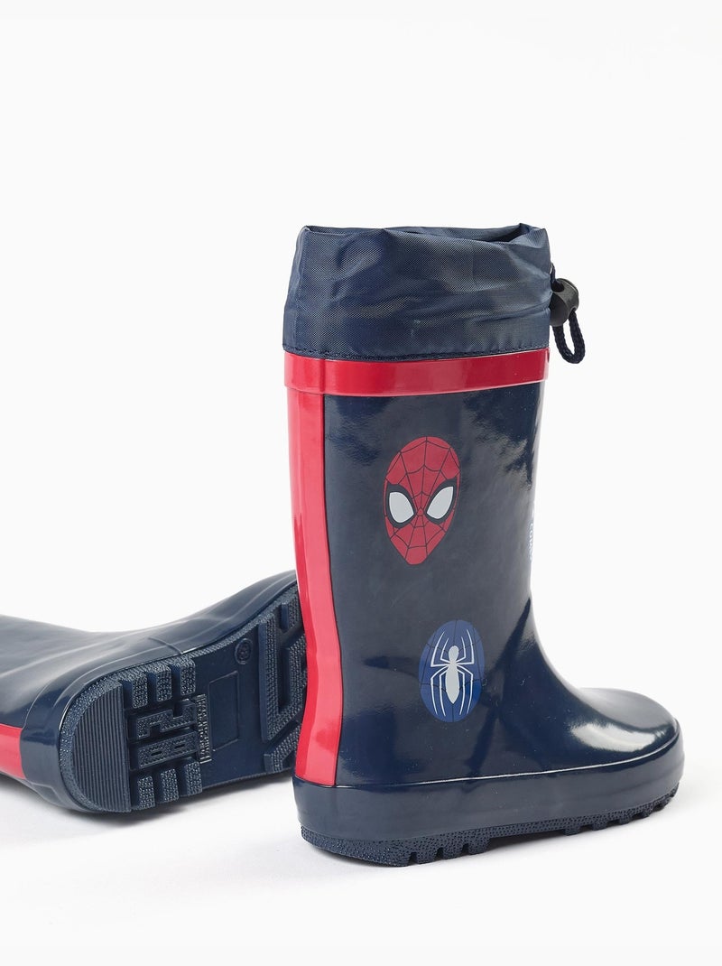 Botas de agua con estampados de spider-man Azul oscuro - Kiabi
