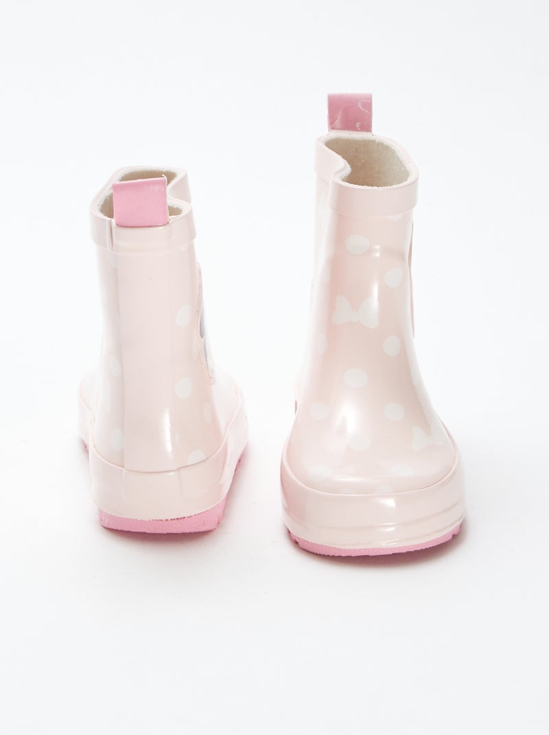 Botas de agua con flores 'Minnie' 'Disney' Rosa - Kiabi