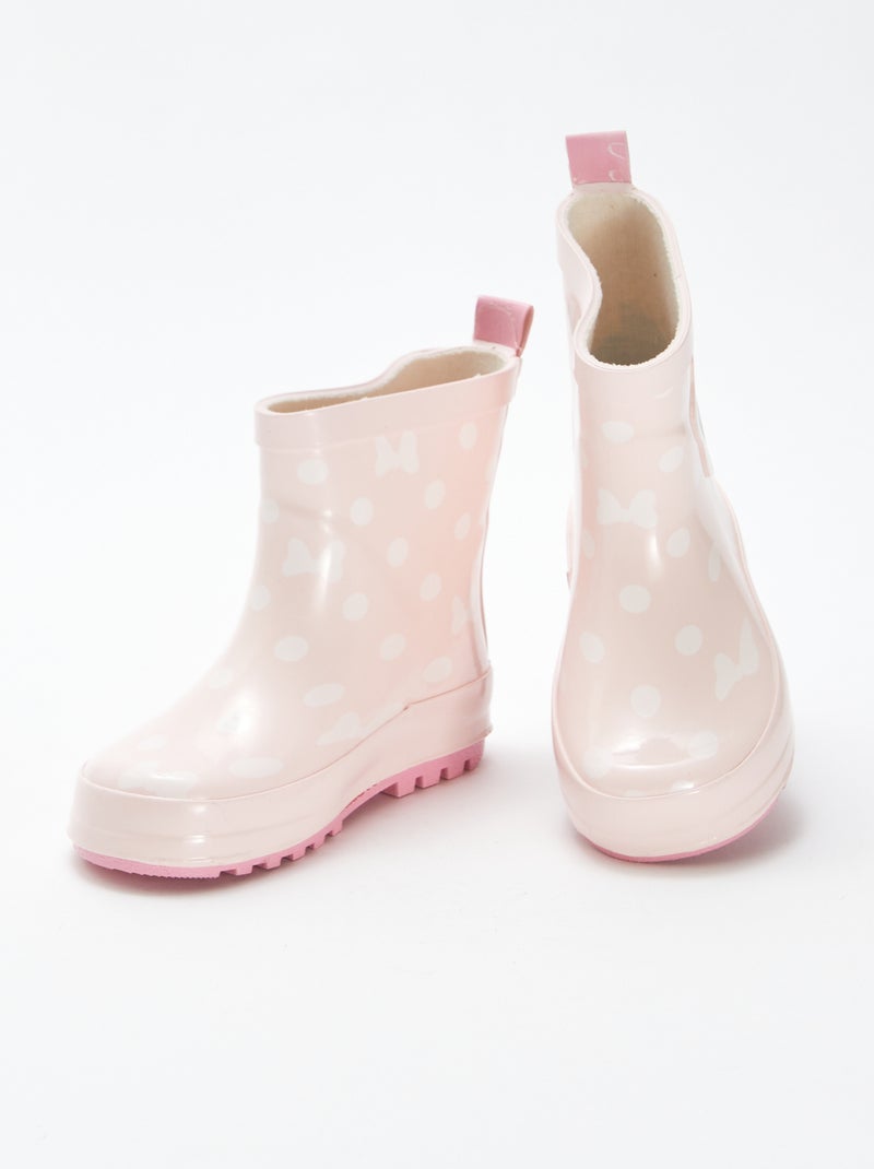 Botas de agua con flores 'Minnie' 'Disney' Rosa - Kiabi