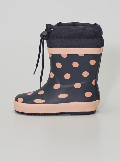 Botas de agua con motivo de lunares - Kiabi