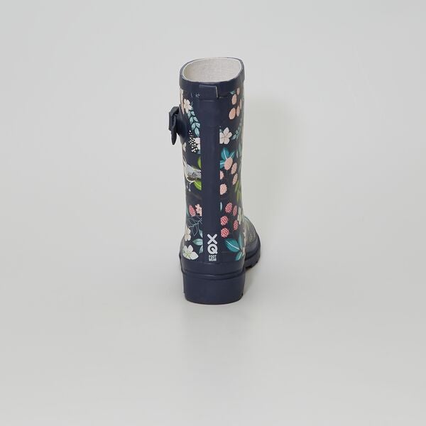 Botas de agua de 'flores' Mujer talla 34 a 48 - AZUL - Kiabi - 24,00€