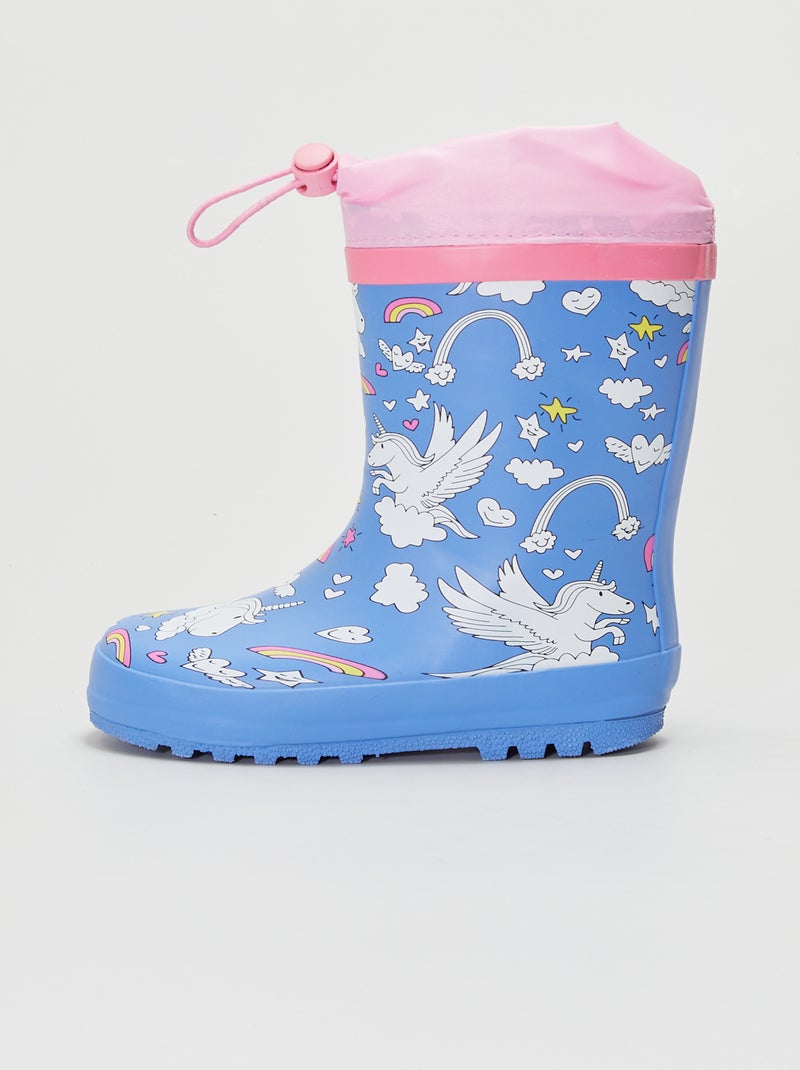 Botas de agua de goma AZUL - Kiabi