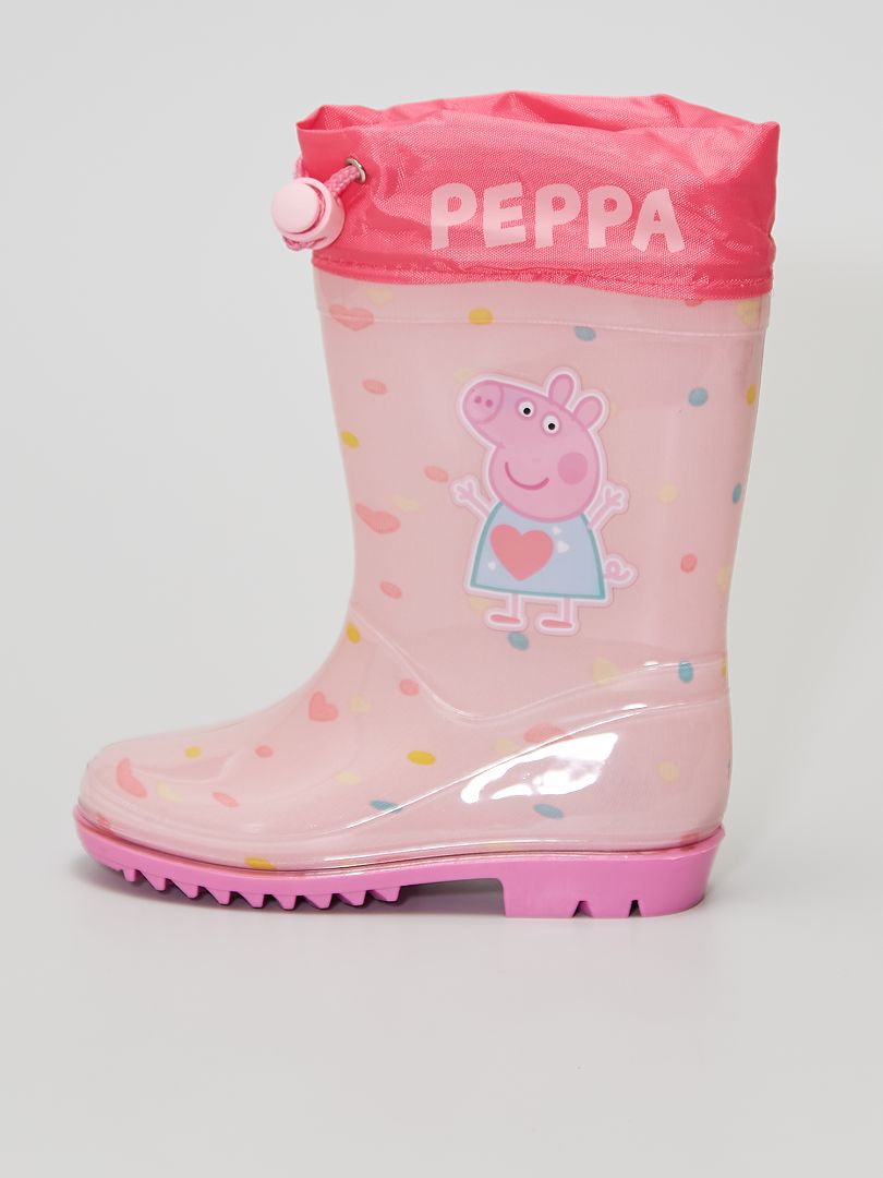 Botas de agua de goma rosa - Kiabi