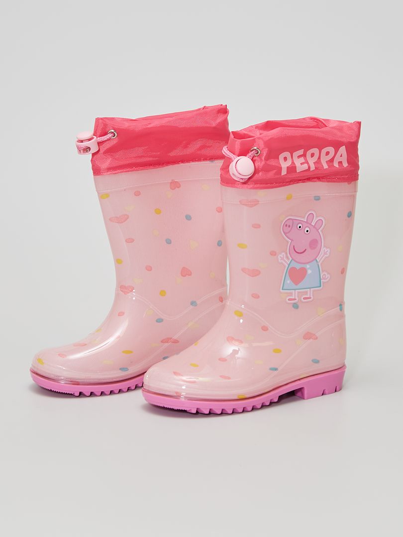 Botas de agua de goma rosa - Kiabi