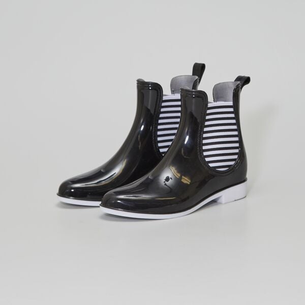 Botas de agua de goma tipo 'Chelsea' Mujer talla 34 a 48 - negro - Kiabi -  17,00€