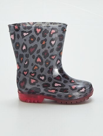 Botas de agua de leopardo