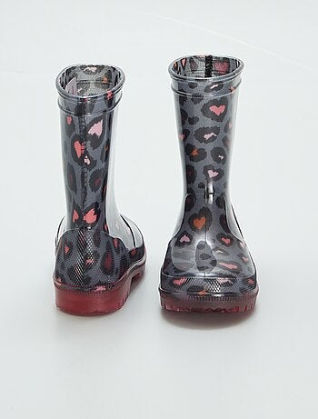 Botas de agua de leopardo
