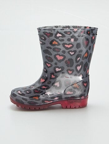 Botas de agua de leopardo