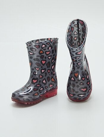Botas de agua de leopardo
