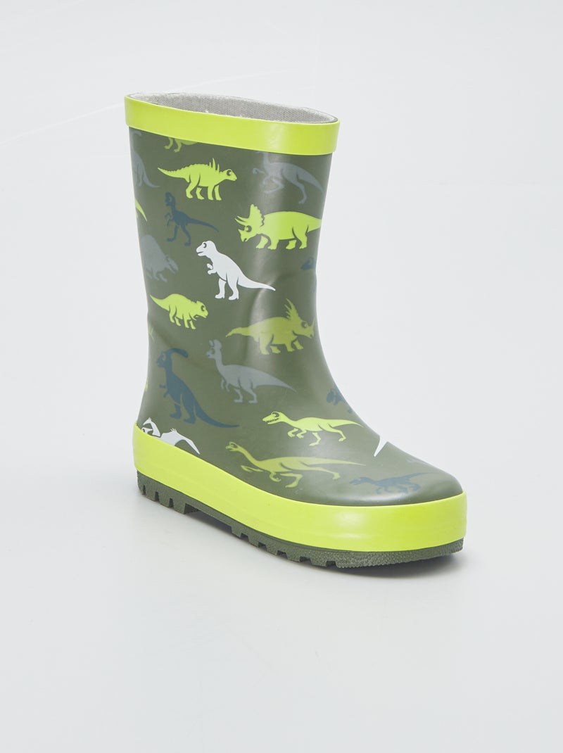 Botas de agua 'dinosaurios' VERDE - Kiabi