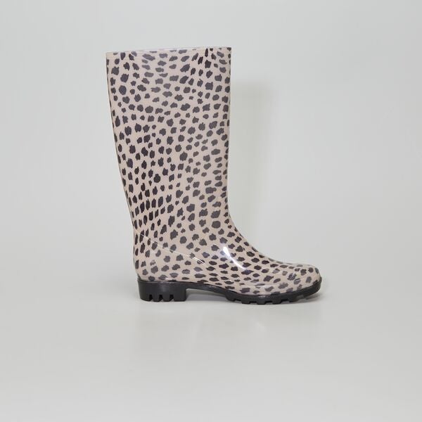 Botas de agua estampadas Mujer talla 34 a 48 - blanco - Kiabi - 17,00€