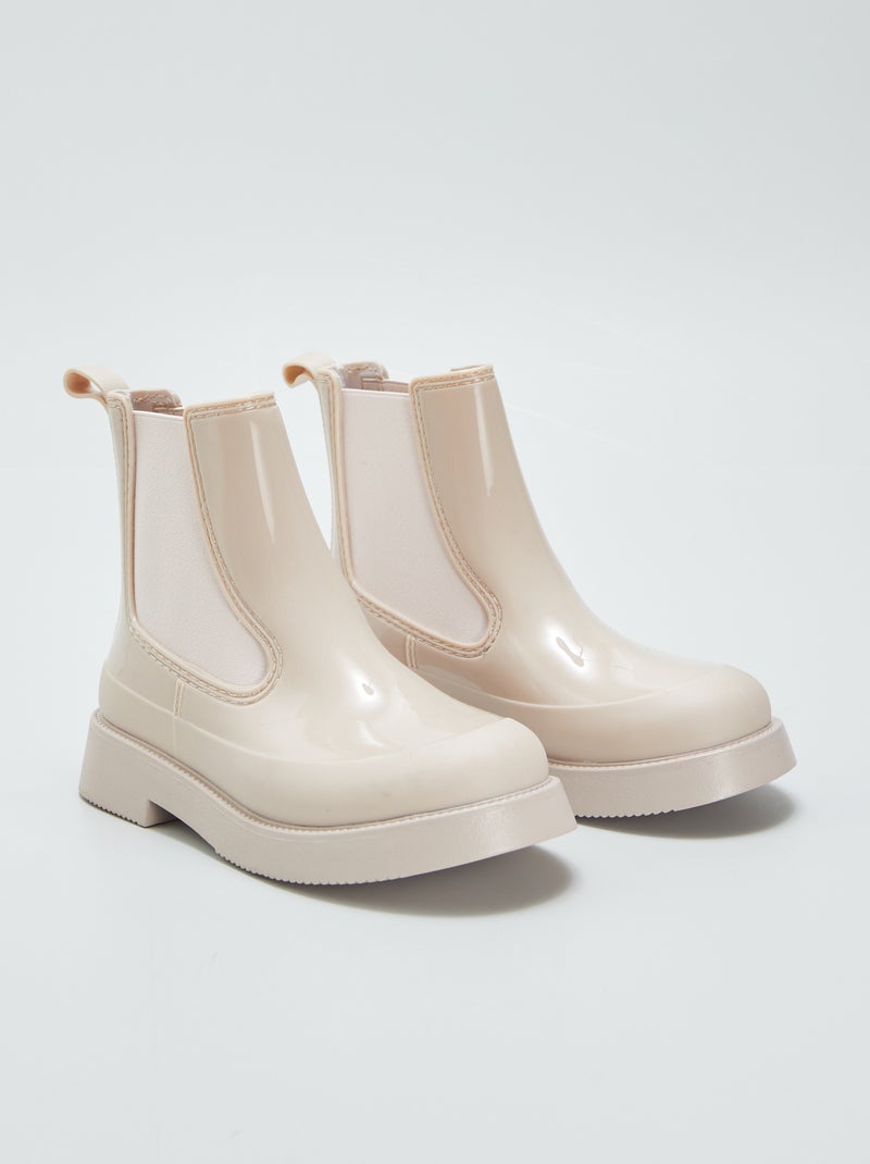 Botas de agua estilo chelsea BEIGE - Kiabi