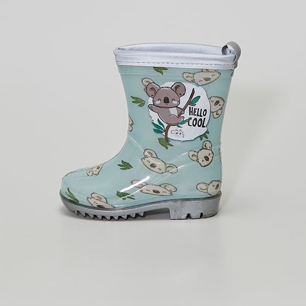 Botas de agua 'Koalas' bebé niño - gris - Kiabi - 14,00€