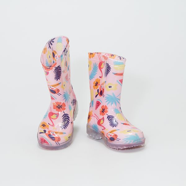Botas de agua luminosas estampadas Niña 3-12 años - multicolor - Kiabi -  17,00€