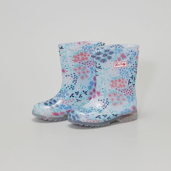 Botas de agua luminosas 'flores' Zapatos - azul - Kiabi - 18,00€