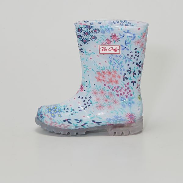 Botas de agua luminosas 'flores' Zapatos - azul - Kiabi - 18,00€