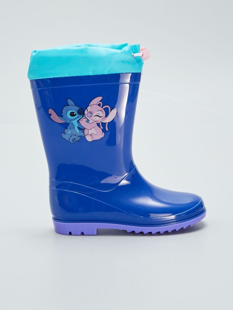 Botas de agua 'Stitch' azul - Kiabi