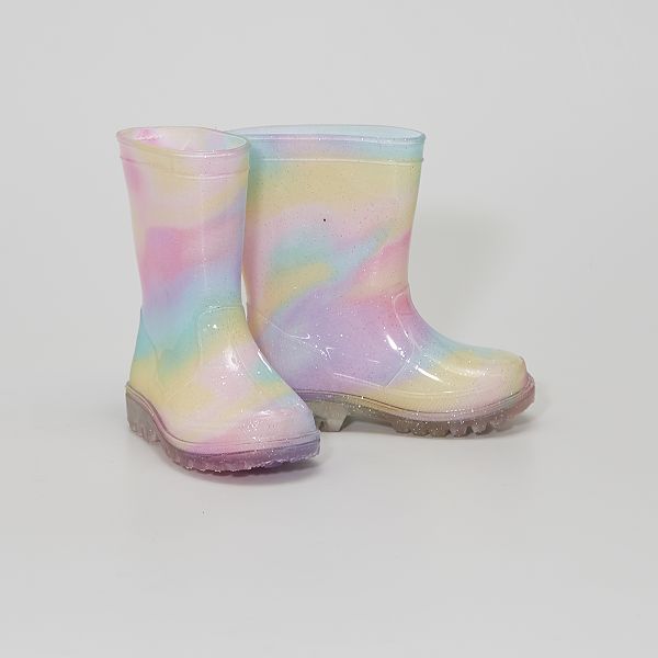 Botas de agua tie and dye bebé niña - ROSA - Kiabi - 15,00€