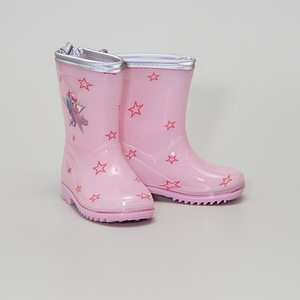 Botas de agua 'unicornio' bebé niña - rosa - Kiabi - 15,00€