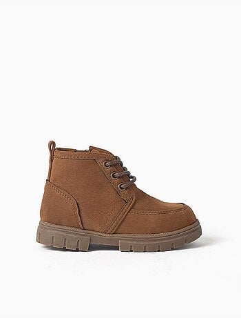 Botas de antelina con cordones