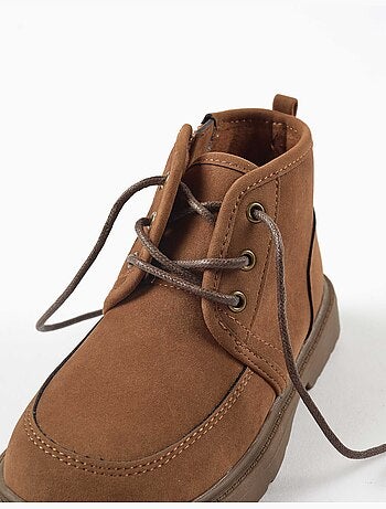 Botas de antelina con cordones