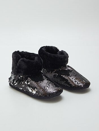 Botas de casa con lentejuelas