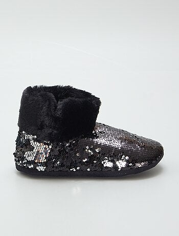 Botas de casa con lentejuelas