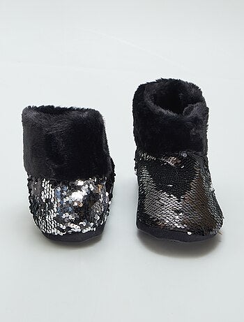 Botas de casa con lentejuelas