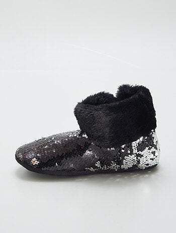 Botas de casa con lentejuelas