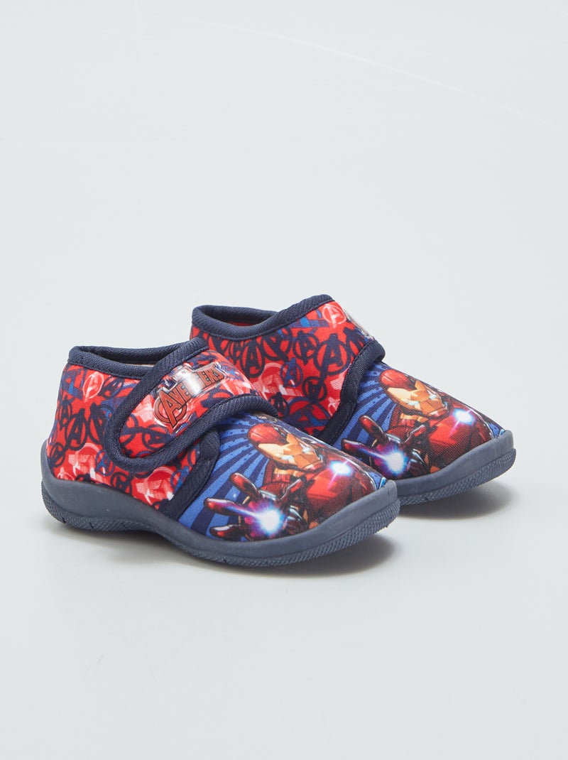 Botas de casa con velcro 'Hulk' azul - Kiabi