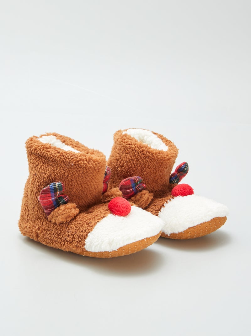 Botas de casa 'reno' MARRON - Kiabi