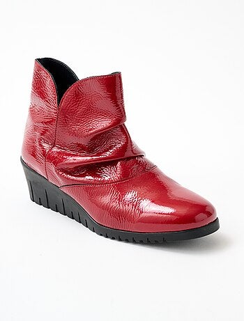 Botas de charol con cremallera - Afibel