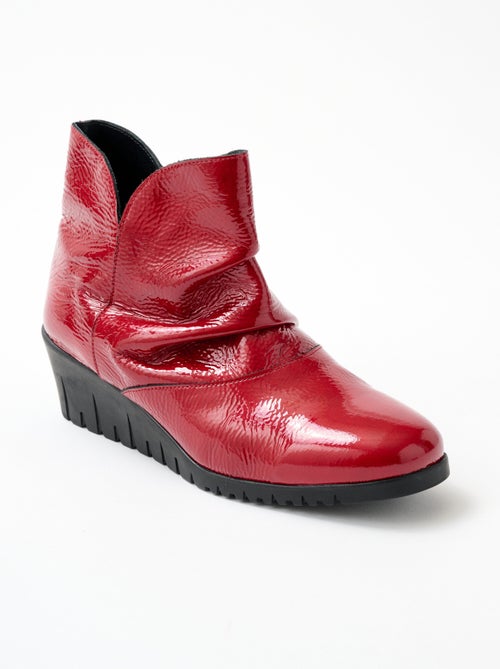 Botas de charol con cremallera - Afibel - Kiabi