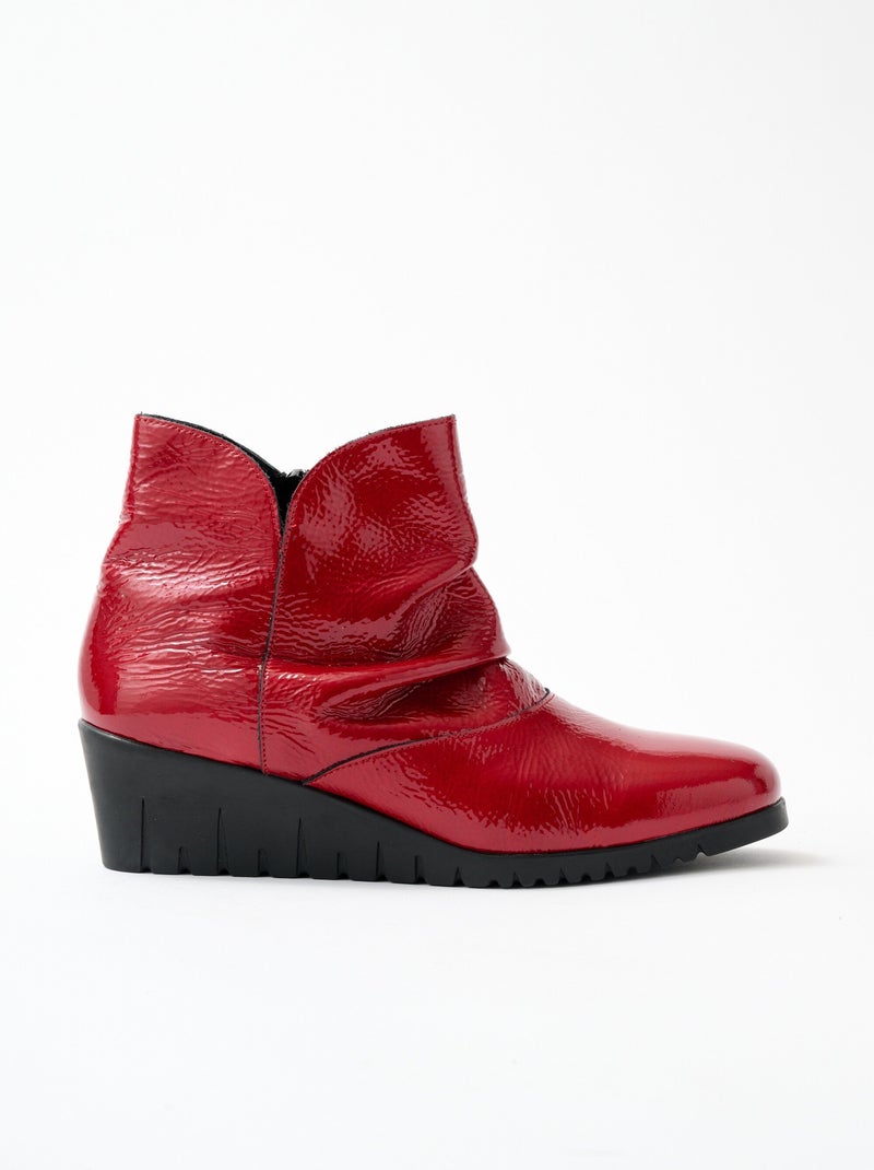 Botas de charol con cremallera - Afibel N/D - Kiabi