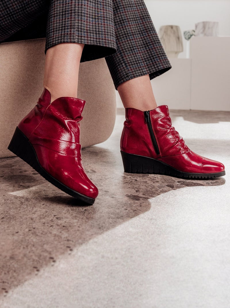Botas de charol con cremallera - Afibel N/D - Kiabi