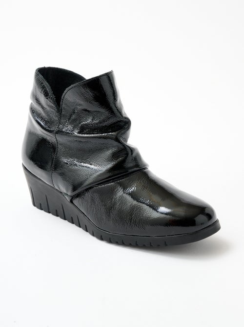 Botas de charol con cremallera - Afibel - Kiabi