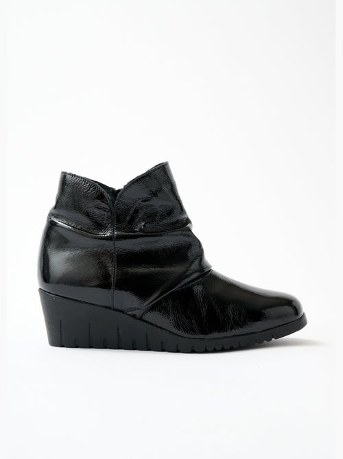 Botas de charol con cremallera - Afibel - Kiabi