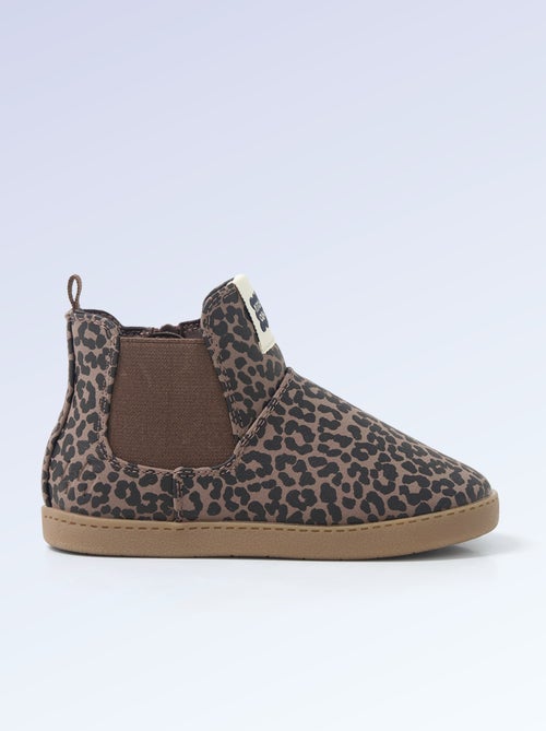 Botas de efecto piel - Motricidad 4: para caminar - Kitchoun - Kiabi Botas de efecto piel - Motricidad 4: para caminar - Kitchoun - Kiabi