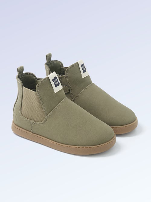 Botas de efecto piel - Motricidad 4: para caminar - Kitchoun - Kiabi Botas de efecto piel - Motricidad 4: para caminar - Kitchoun - Kiabi