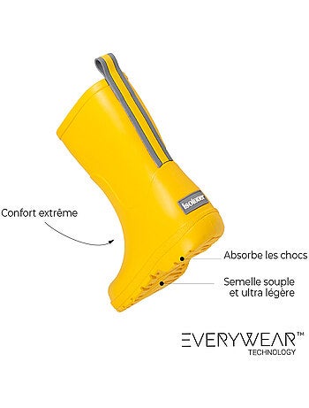 Botas de lluvia baja, tecnología everywear, cómoda, resistente y ligera isotoner