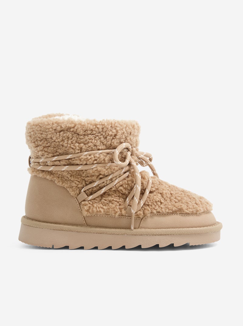 Botas de montaña forradas Marron - Kiabi