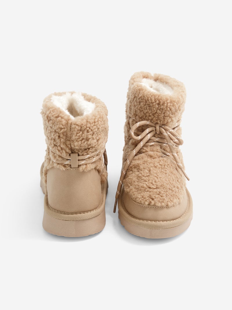 Botas de montaña forradas Marron - Kiabi