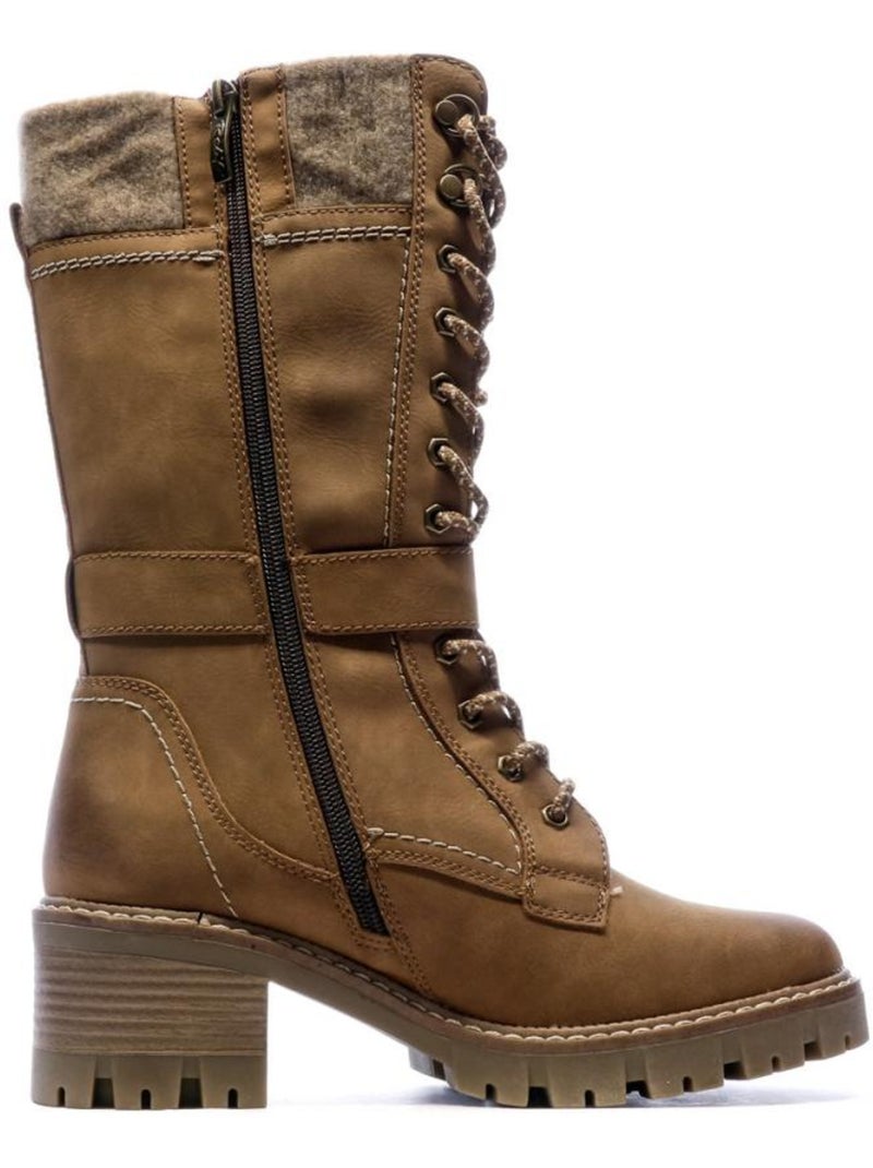 Botas de mujer relife Marrón capuchino - Kiabi