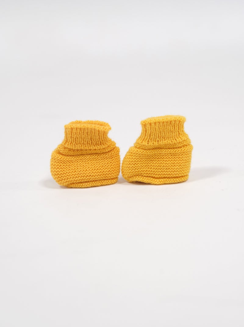 Botas de punto Mostaza - Kiabi